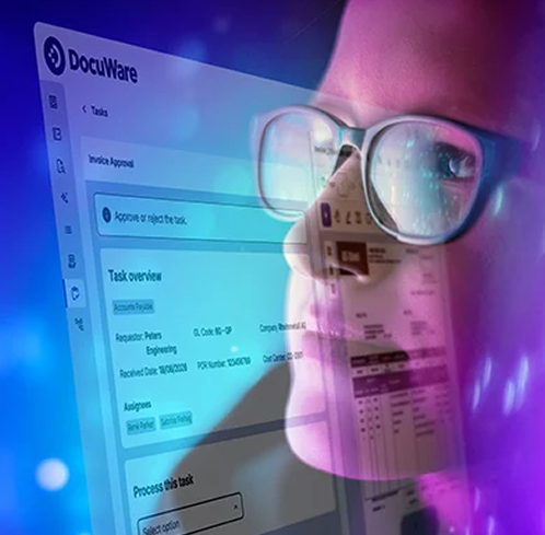 DocuWare Product on the screen